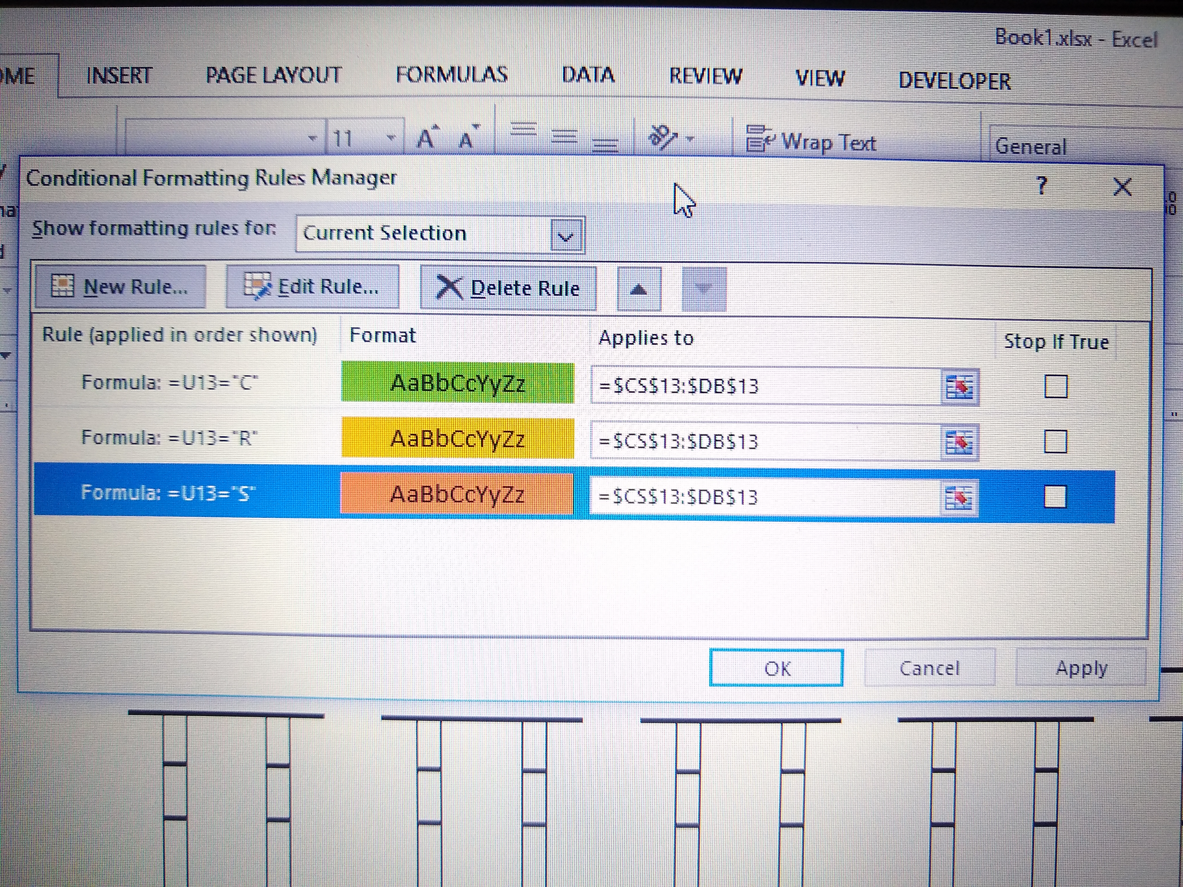 Copying Conditional Formatting With Relative Cell Referencces In The Formula Desn T Work Microsoft Tech Community Copying Conditional Formatting To Other Cells