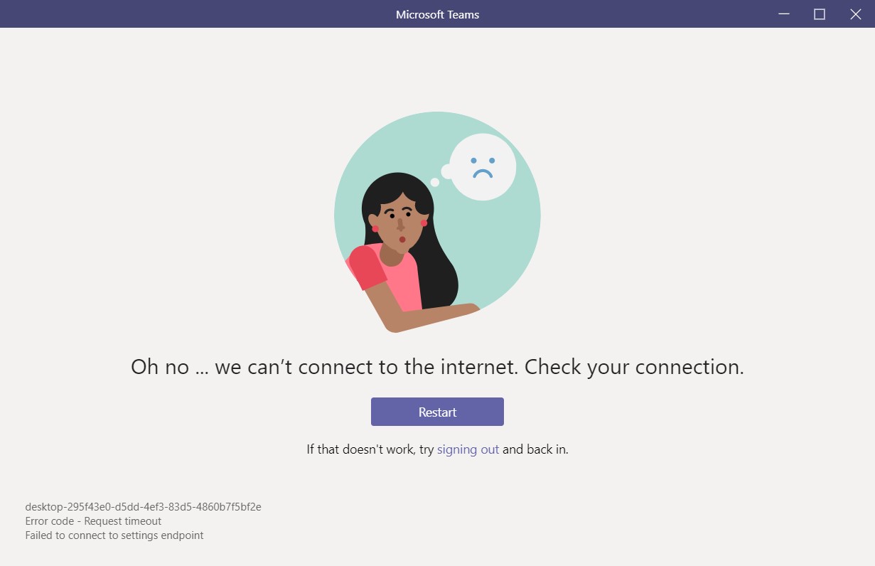 Teams desktop application stopped working - Microsoft Tech ...