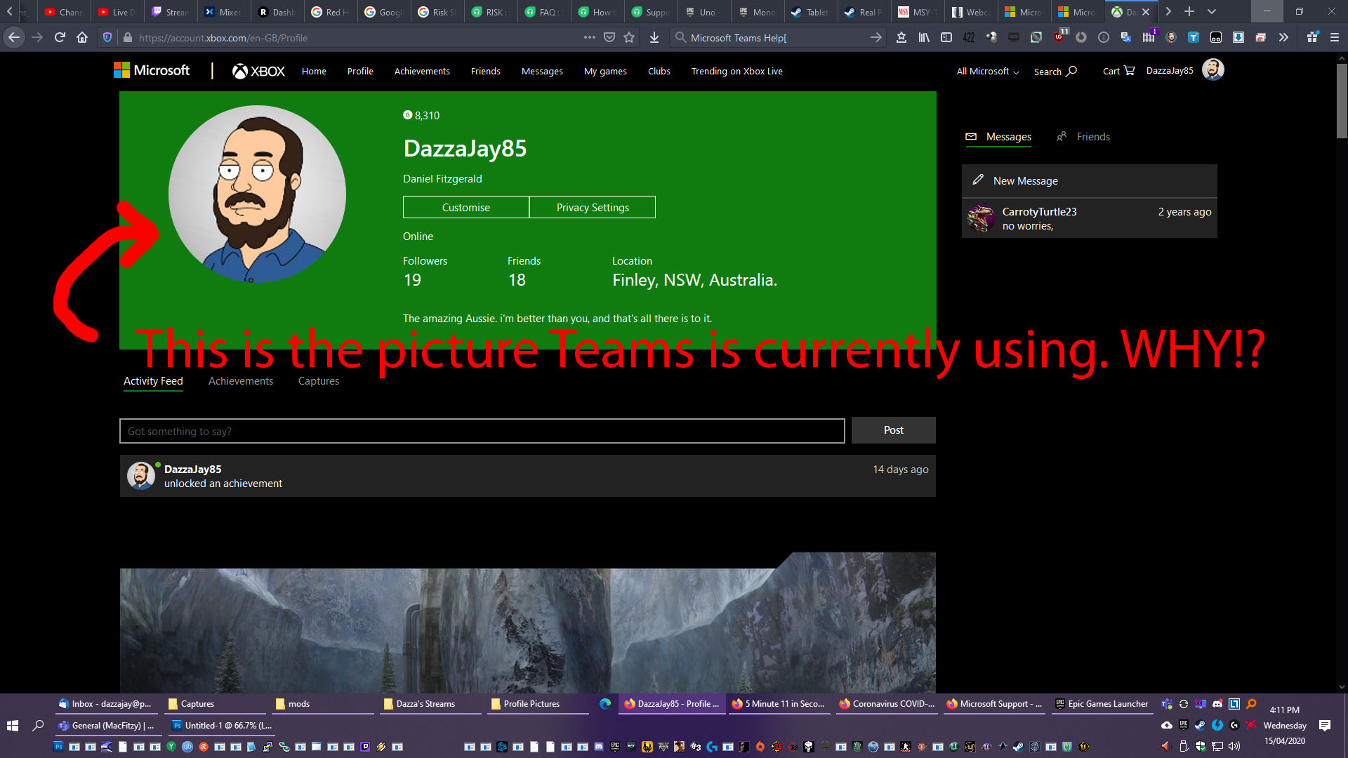 Can T Change Microsoft Teams Profile Picture Receiving Error Microsoft Tech Community