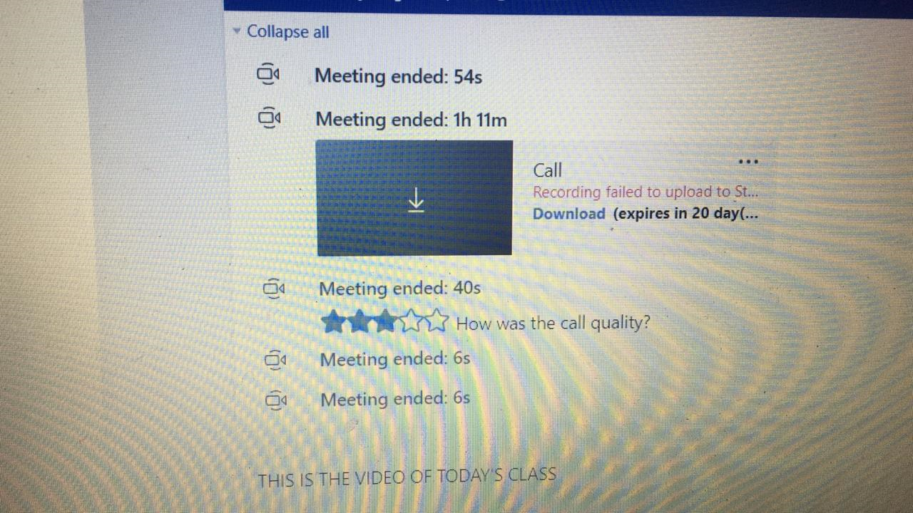 Recording Failed To Upload To Stream Microsoft Tech Community