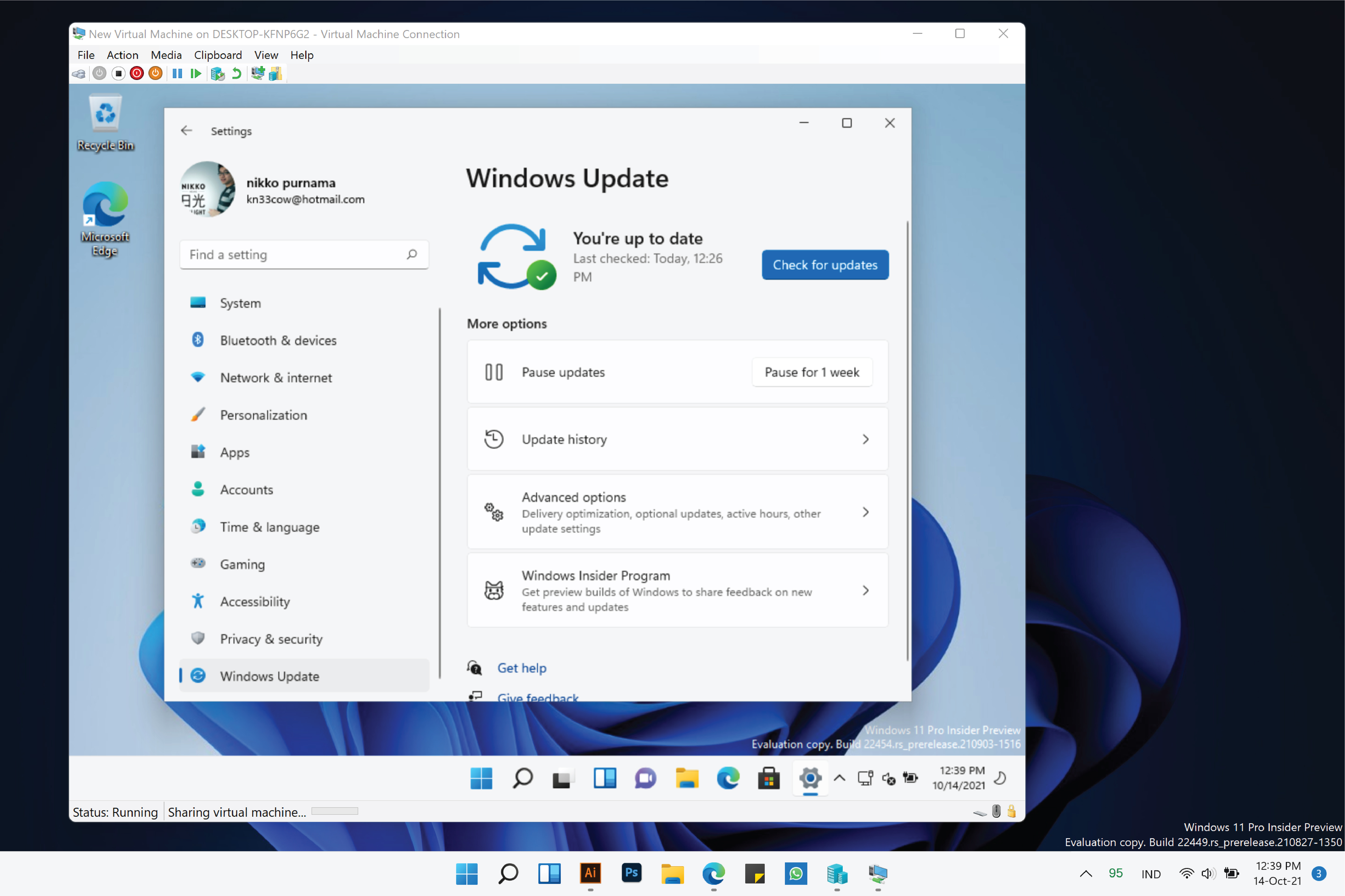 Re: Windows 11 Dev 22449 windows surface pro X arm Error encountered ...