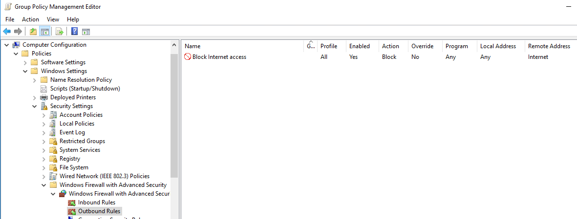Gpo Block Internet Access Based On User Ou Microsoft Tech Community