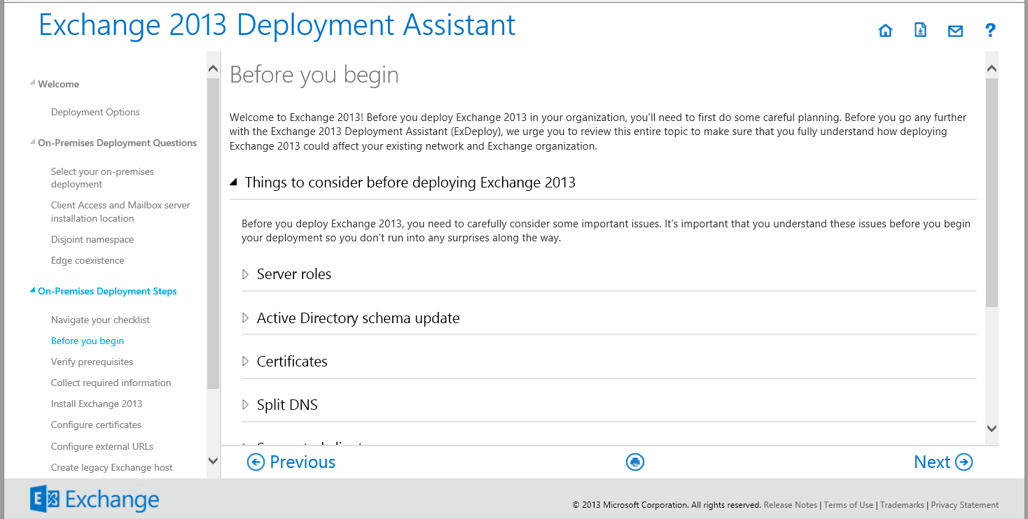 The updated Exchange 2013 Deployment Assistant