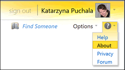 Screenshot: Retrieving the Host name using Outlook Web App