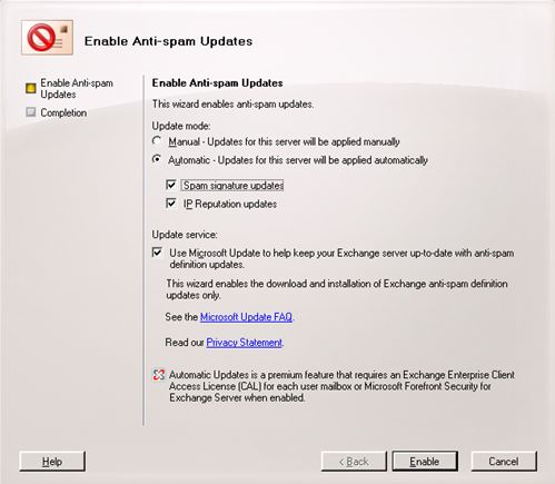Enabling Forefront Security Anti-spam Updates - Microsoft Community Hub