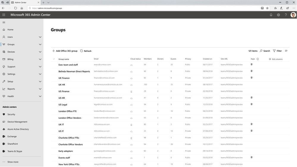 Office 365 Groups management has been simplified and centralized in the updated Microsoft 365 admin center to make you more efficient so that you can focus your time on strategic initiatives.