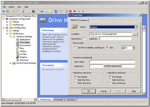 Using Group Policy Preferences to Map Drives Based on Group Membership -  Microsoft Community Hub