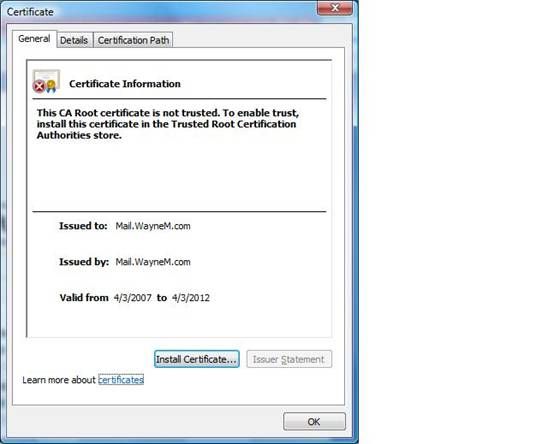 Installing a Self-Signed Certificate as a Trusted Root CA in Windows Vista  - Microsoft Community Hub