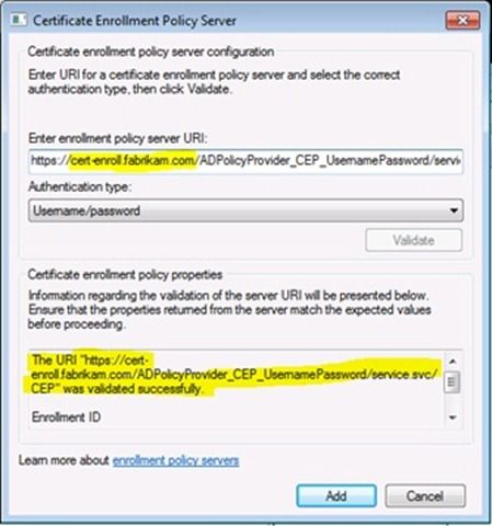 Enabling CEP and CES for enrolling non-domain joined computers for  certificates - Microsoft Community Hub