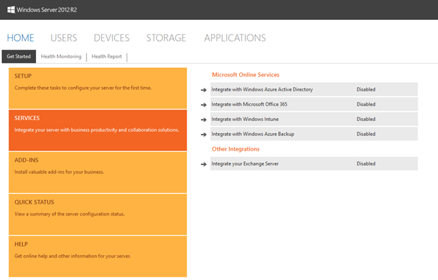 Services Integration Overview For Windows Server 2012 R2
