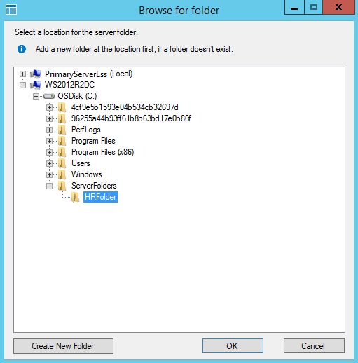 Server folders on another server - Microsoft Community Hub