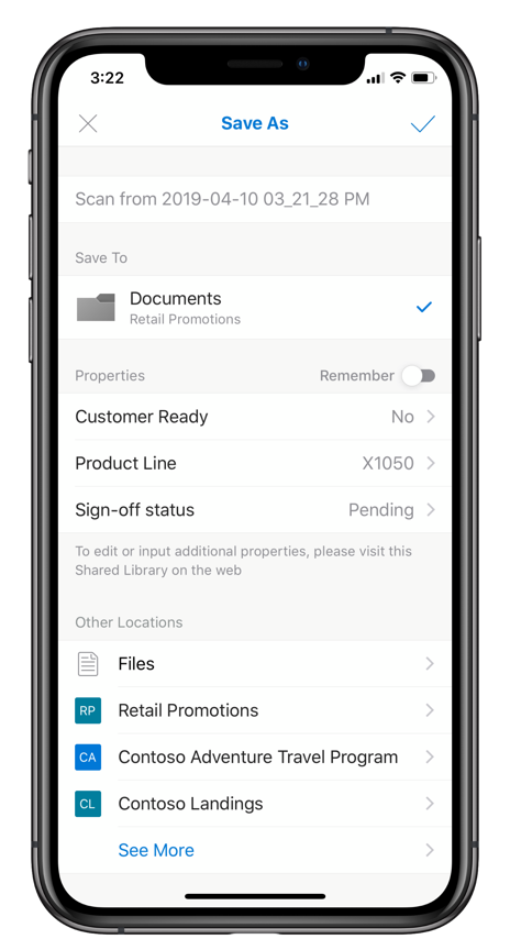 Capture metadata for the scanned image.