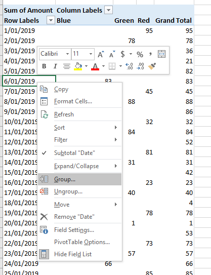 Pivot Table - Date - Group by Month does not work - Microsoft Community Hub
