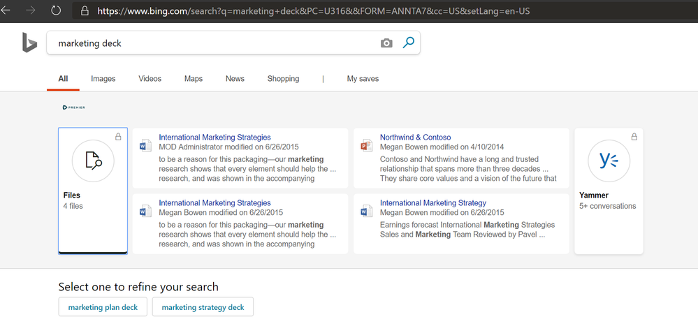 MS Search Results