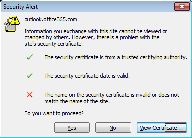 Certificate Error - Microsoft Community Hub