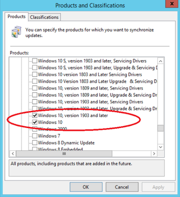 Updating Windows 10, version 1903 using Configuration Manager or WSUS -  Microsoft Tech Community