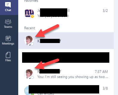 One User Showing Up Twice And Chat Fails On One Of The Two Microsoft Tech Community