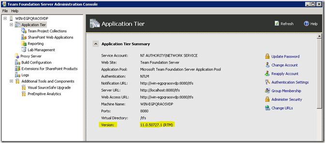 Insister hul Diverse varer What version of Team Foundation Server do I have? - Microsoft Community Hub