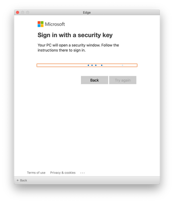 Sign in with a security key
