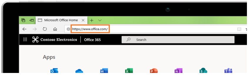 Use Office on the web at Office.com
