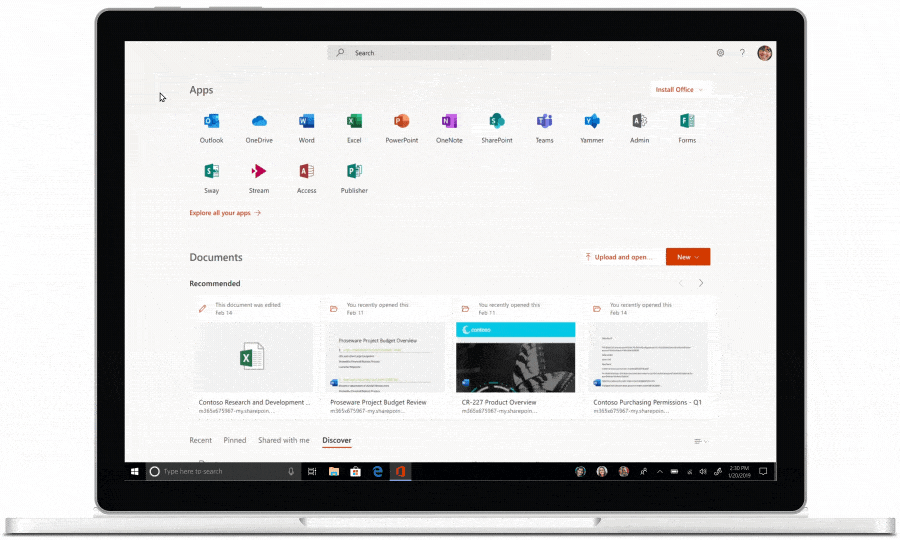 The Office app for Windows 10, based on the Office.com experience, provides a great way for people to get started with Office.