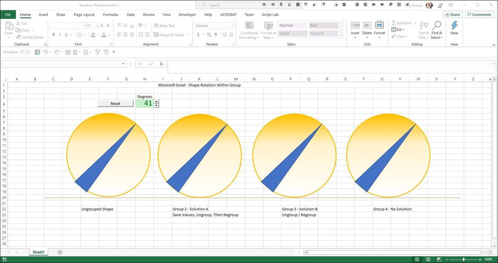 Excel VBA - Rotate while Zoom = 100%