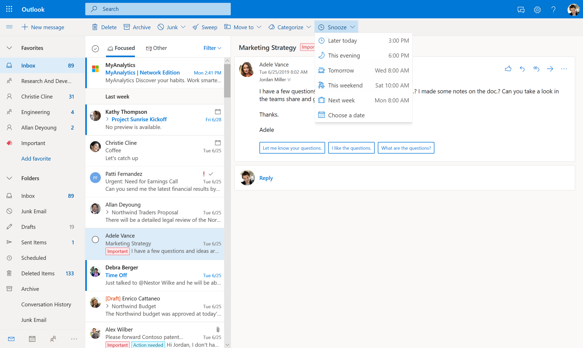 Faster, with a modern design, and new features the new Outlook on the web is here Microsoft