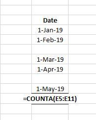 COUNTIF to count cells with dates in them - Microsoft Community Hub