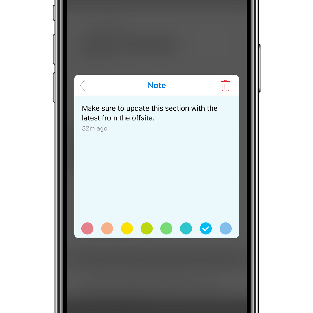 Notes are now lightweight and easy to customize with native color picker