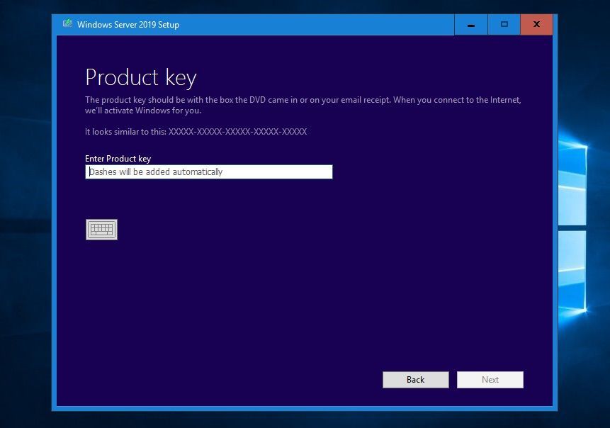 Windows Server 2019 Product Key
