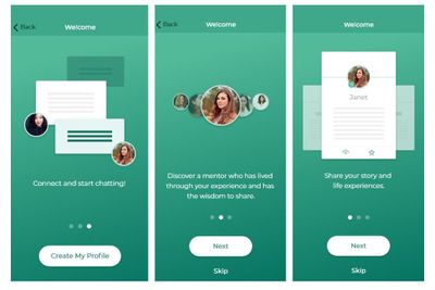App onboarding: Get tips on how to get started and complete your profile on the Community Mentors app!