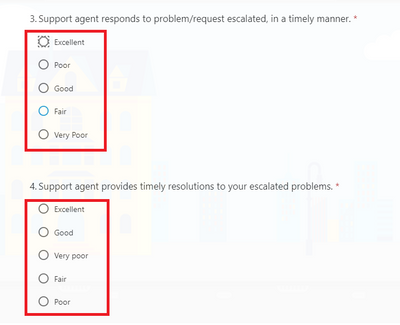 Ms Forms Radio button position not fixed - Microsoft Tech Community