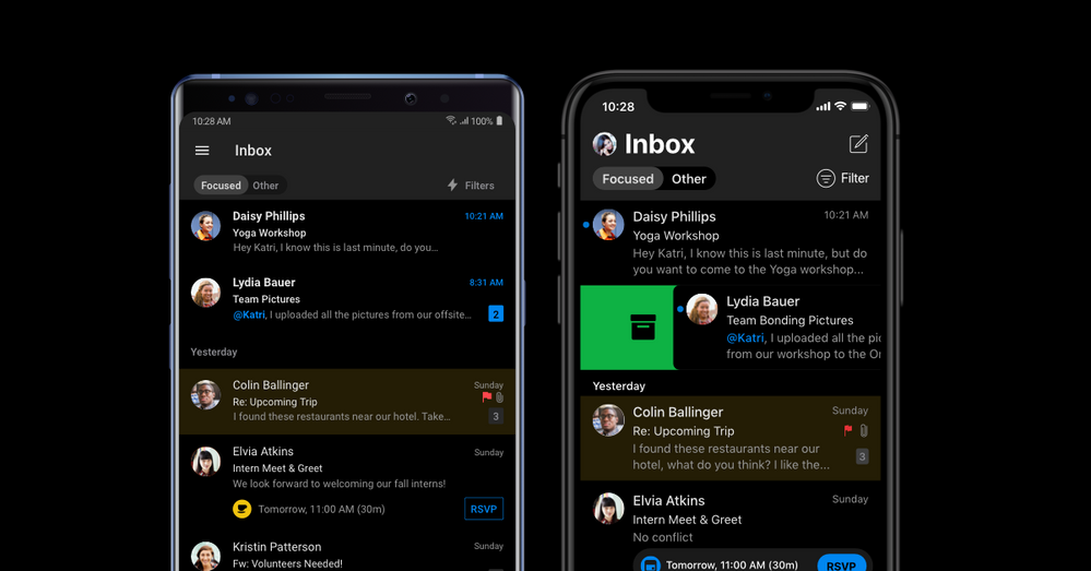 Outlook for Android and iOS
