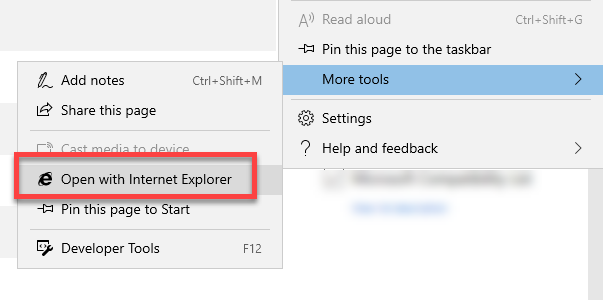 Missing option "Open in Internet Explorer" - Microsoft Community Hub