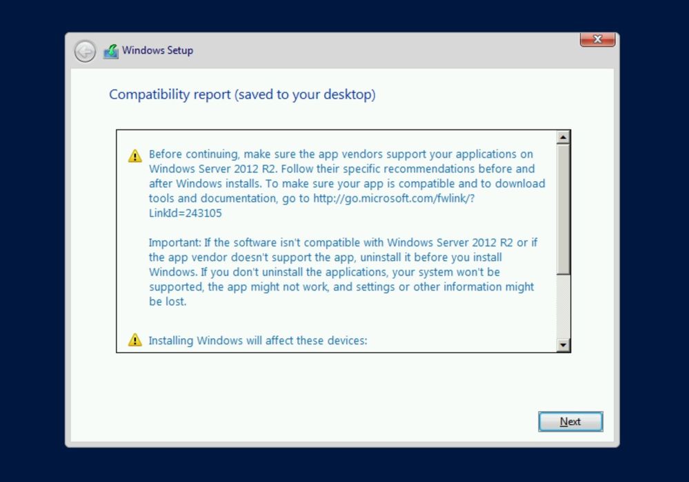 Windows Server 2012 R2 Compatibility report.jpg