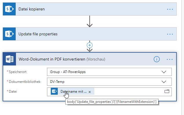 Flow Action - Convert Word Document to PDF - Microsoft Community Hub