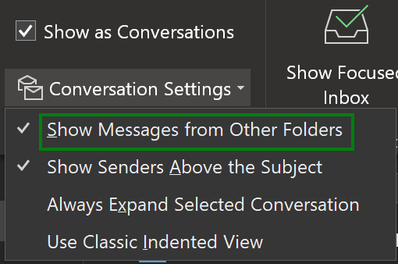 Options for conversation mode on Windows version