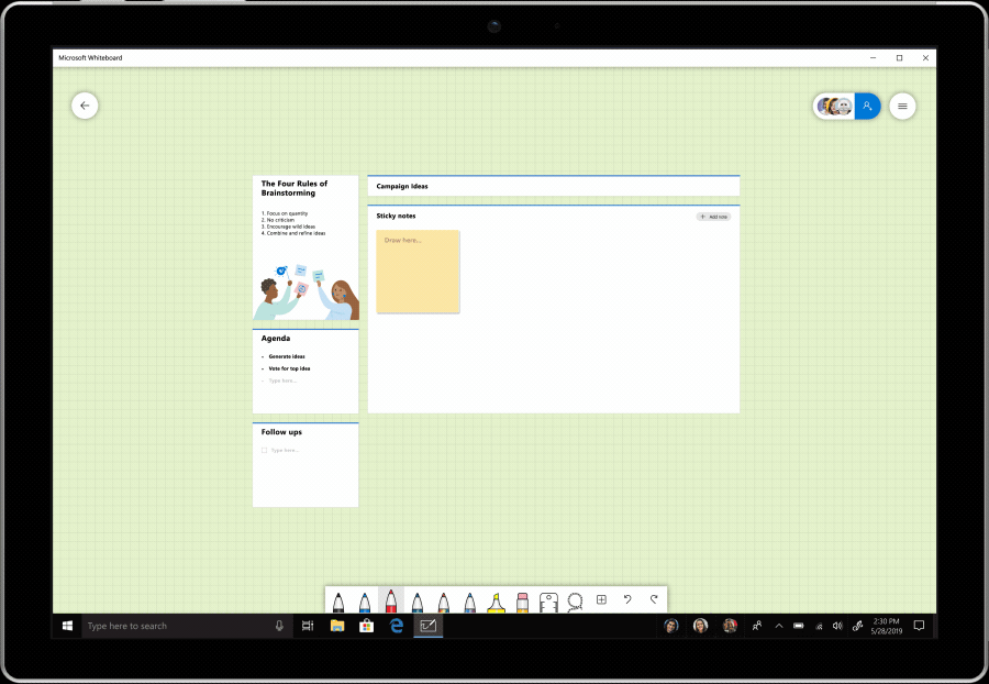 Microsoft Whiteboard Announces Preview of New Templates - Microsoft Tech  Community