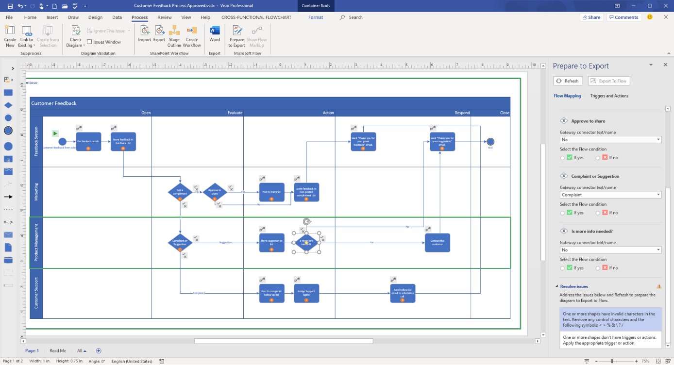 Export Visio diagrams to Microsoft Flow is now generally available ...