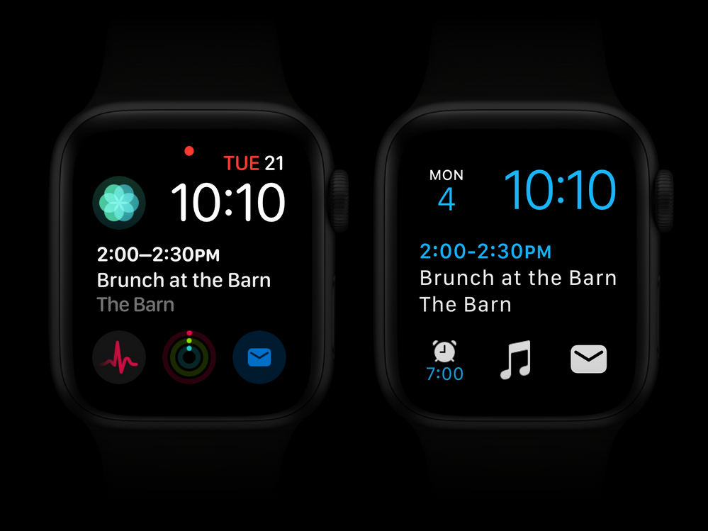 Apple watch with Outlook complications