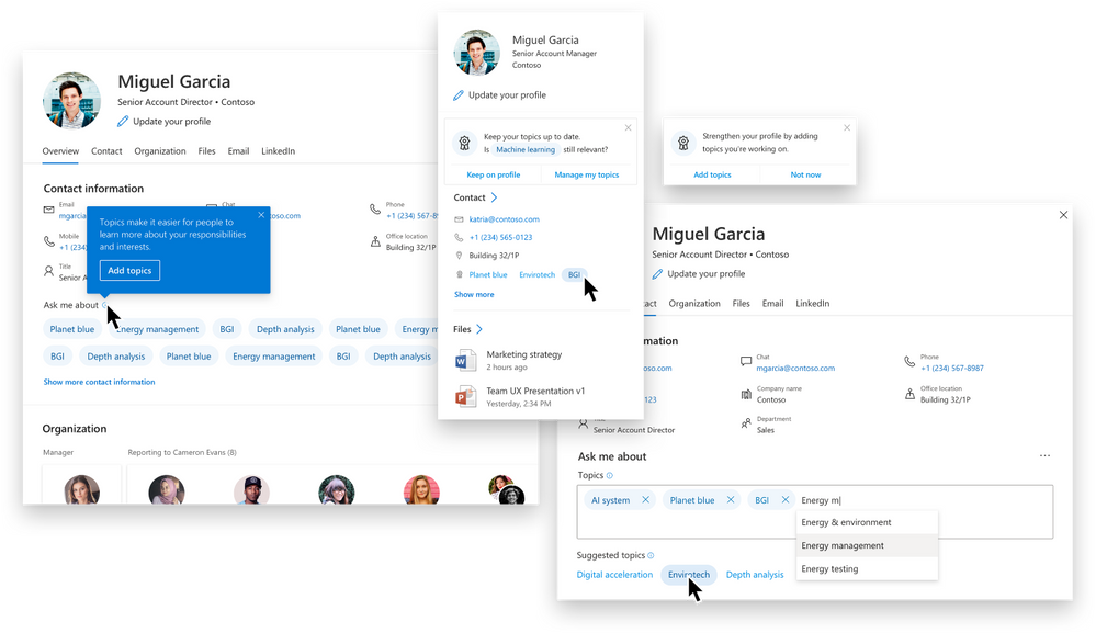 People cards in Microsoft 365