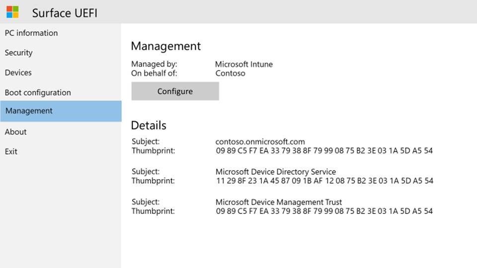 Ignite 2019: Announcing remote management of Surface UEFI settings from  Intune - Microsoft Community Hub