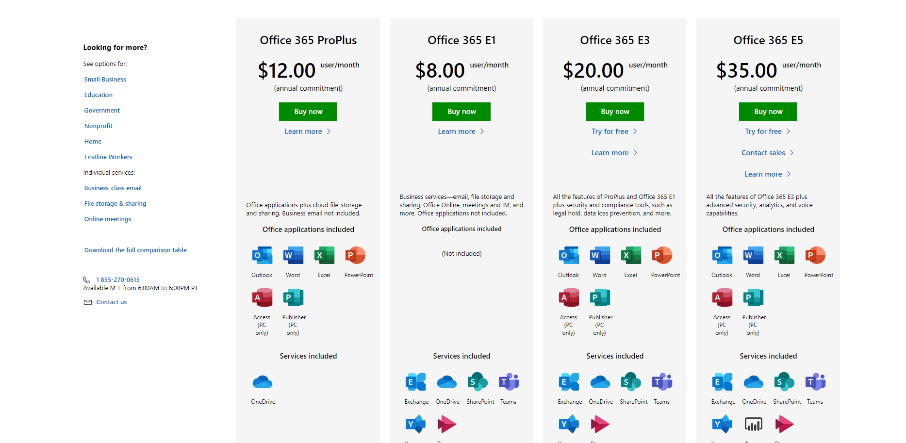 What is the difference between these 2 Office 365 plans page ? - Microsoft  Community Hub
