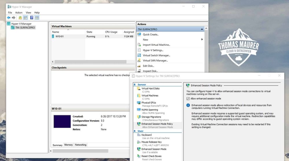 Hyper-V for Developers on Windows 10