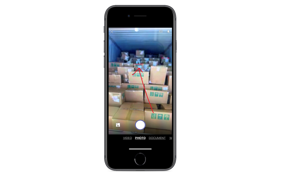 Smart Camera images can be annotated and do not get saved locally on the device.