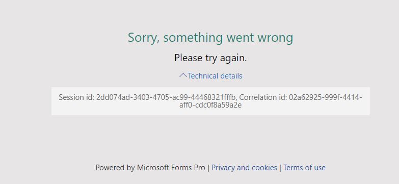 Cannot Access Forms Pro Microsoft Tech Community