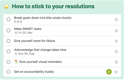 How to stick to your resolutions