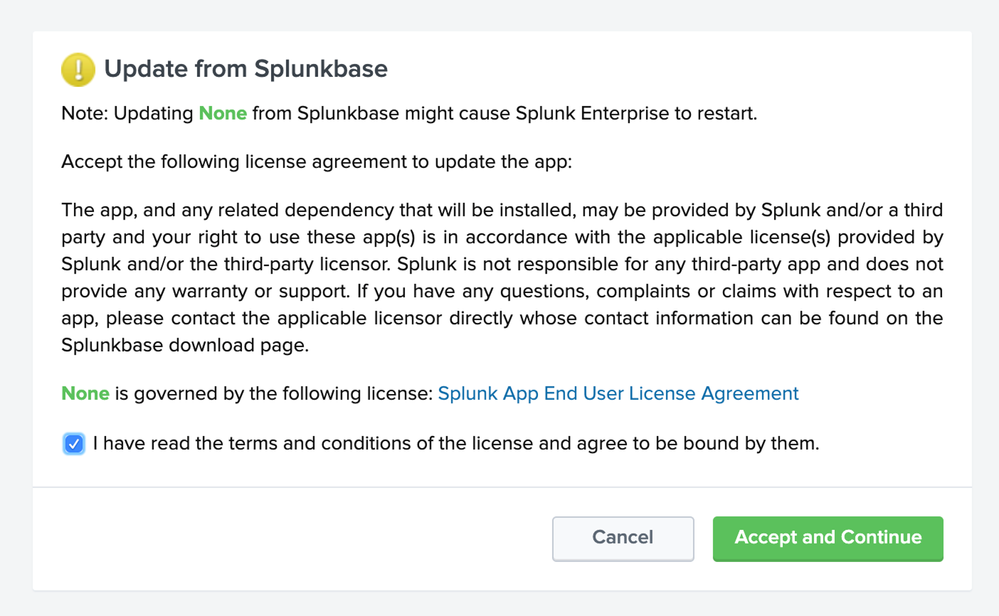 Splunk terms