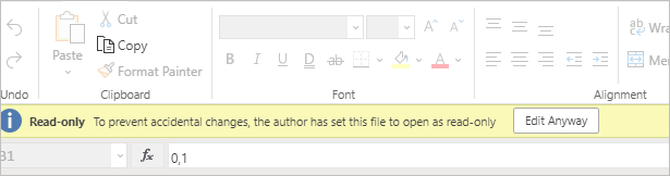 Is there any way to make Excel files open Read Only by default when using  the Web or Teams? - Microsoft Community Hub