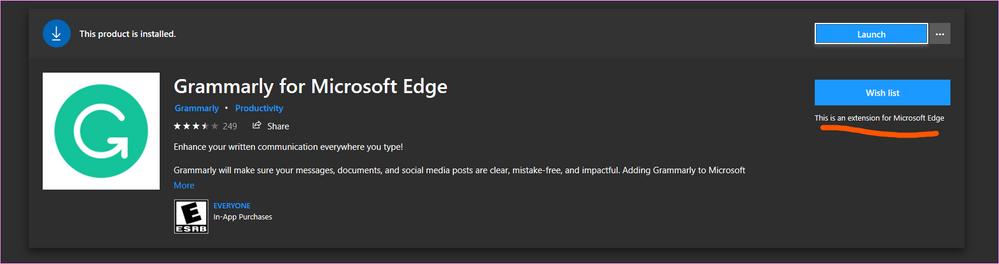 Installing Microsoft Edge
